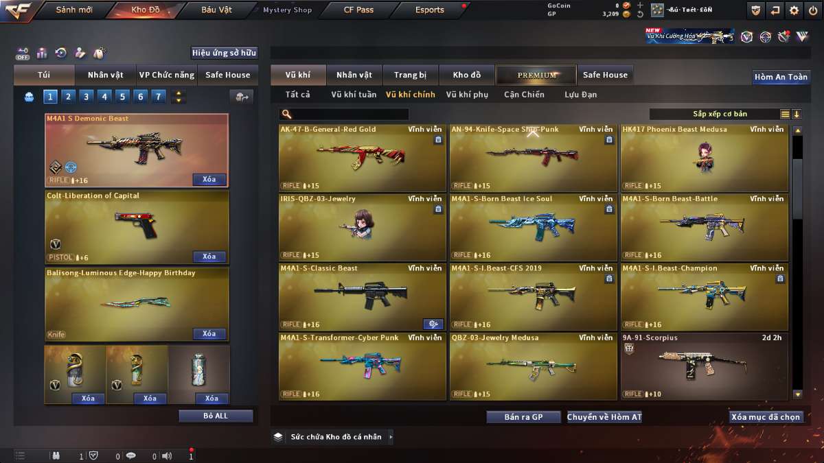 shop acc cf uy tin gia re
